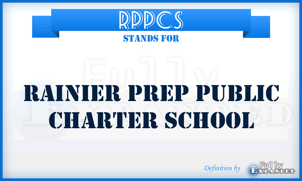 RPPCS - Rainier Prep Public Charter School