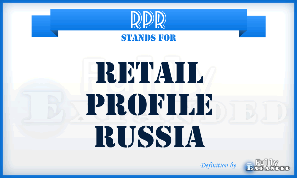 RPR - Retail Profile Russia