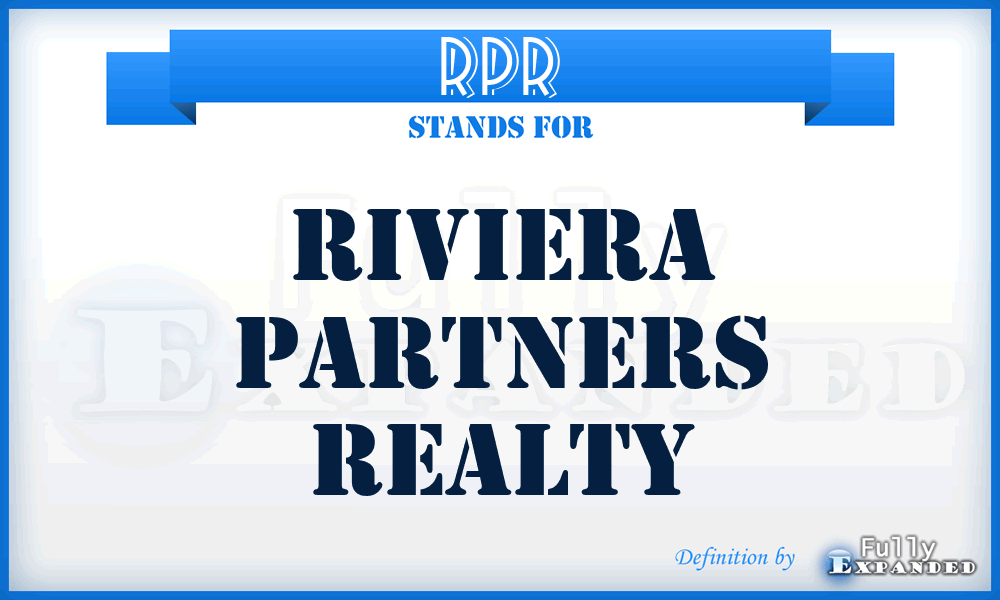 RPR - Riviera Partners Realty