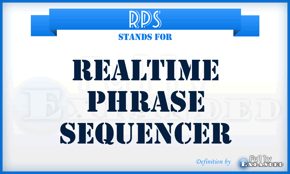 RPS - Realtime Phrase Sequencer