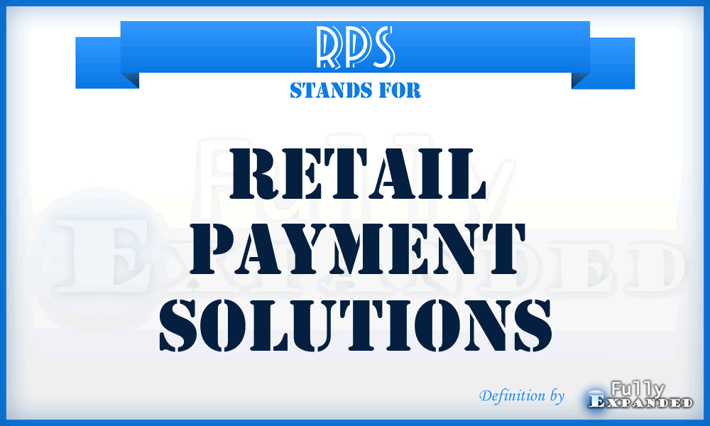 RPS - Retail Payment Solutions