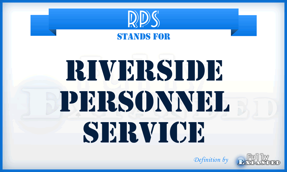 RPS - Riverside Personnel Service