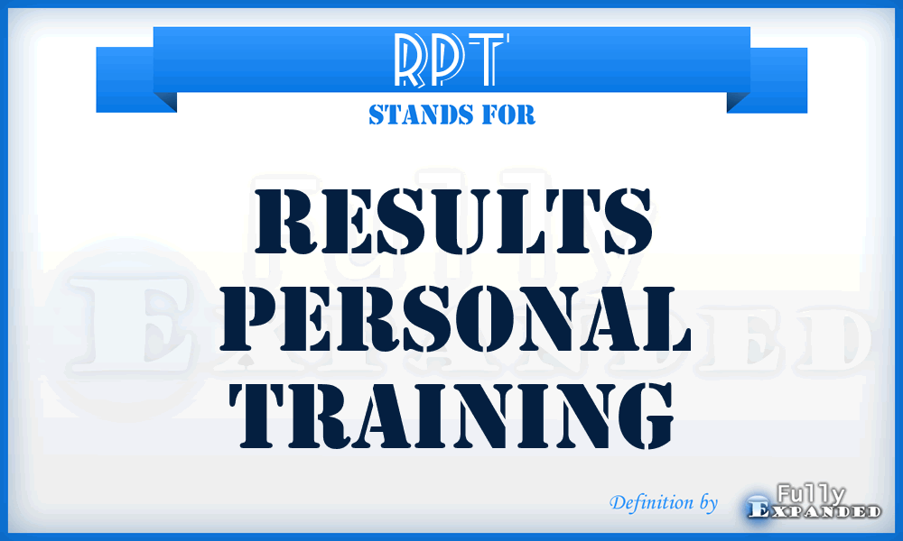RPT - Results Personal Training
