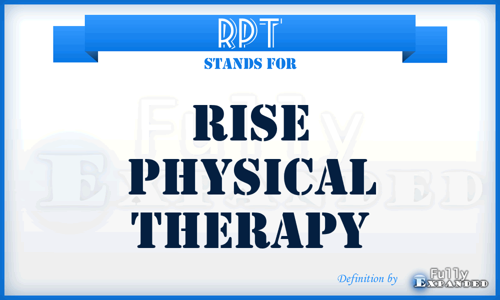 RPT - Rise Physical Therapy