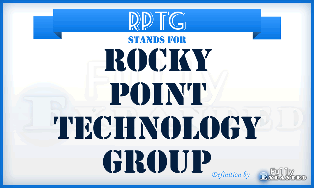 RPTG - Rocky Point Technology Group