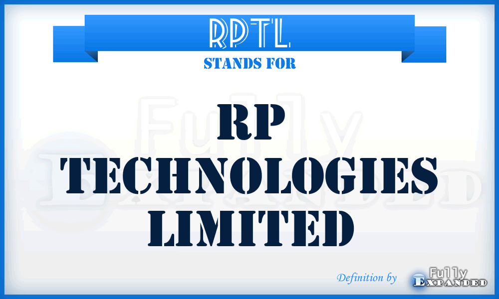 RPTL - RP Technologies Limited