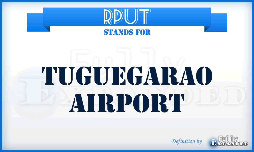 RPUT - Tuguegarao airport