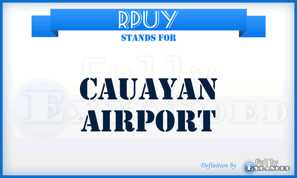 RPUY - Cauayan airport