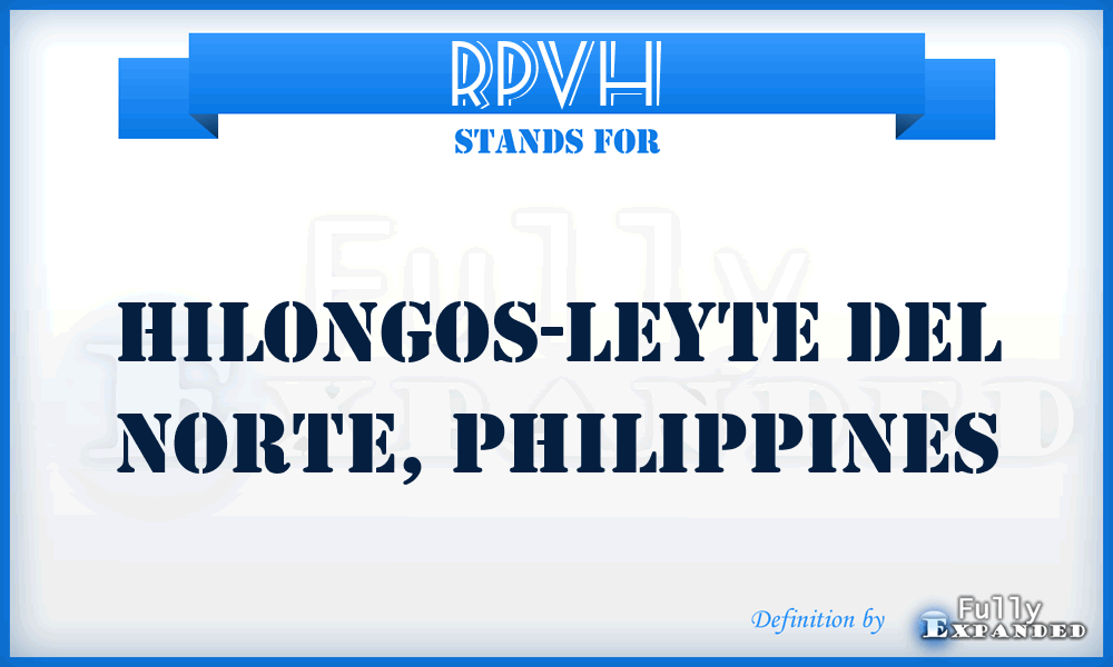 RPVH - Hilongos-Leyte del Norte, Philippines