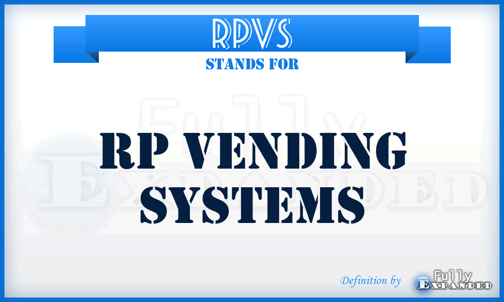 RPVS - RP Vending Systems