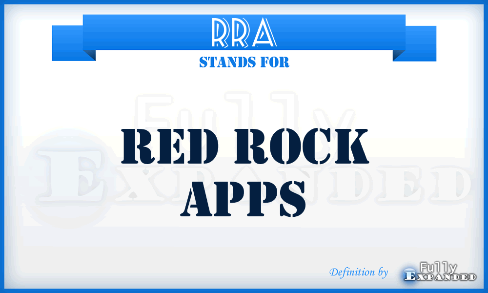 RRA - Red Rock Apps