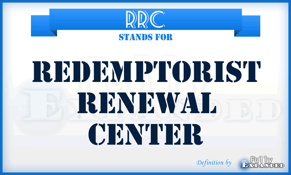 RRC - Redemptorist Renewal Center