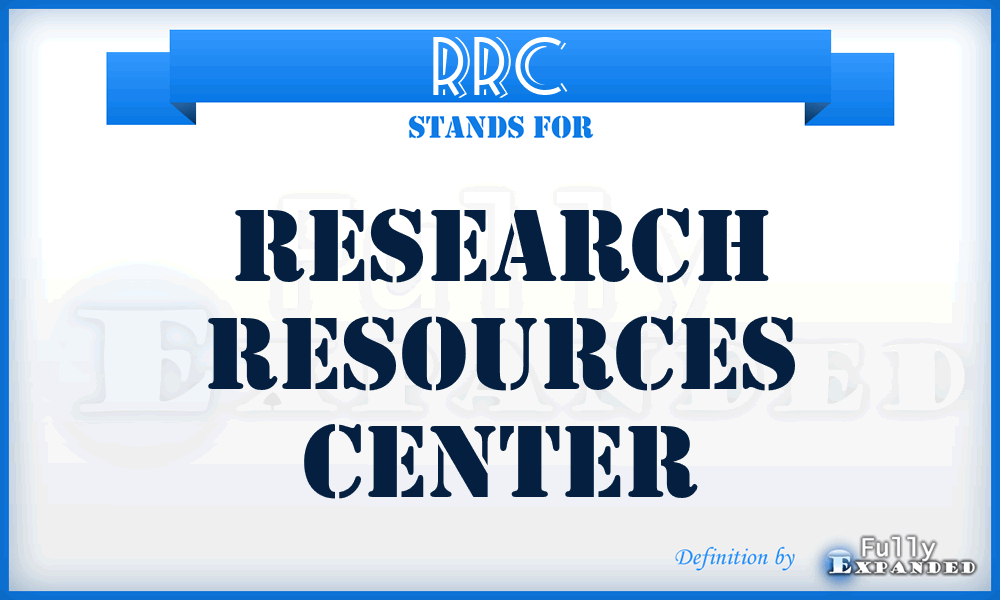 RRC - Research Resources Center