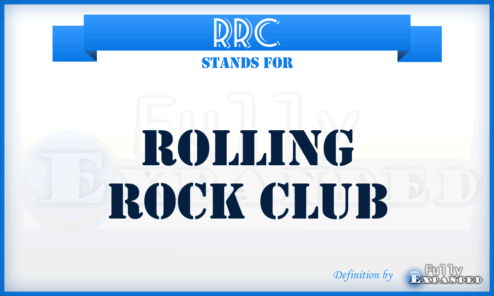 RRC - Rolling Rock Club