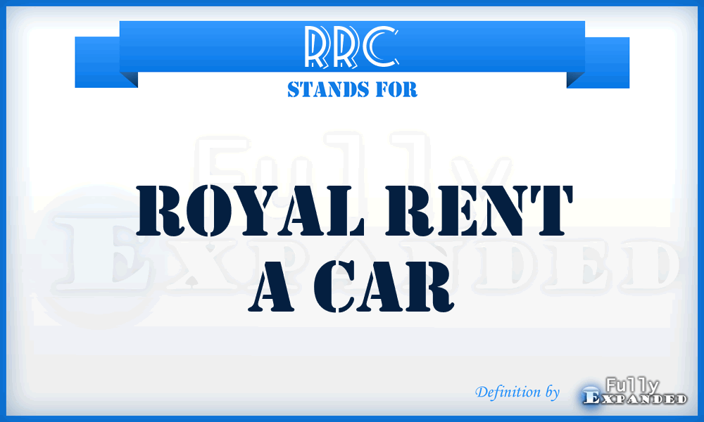 RRC - Royal Rent a Car