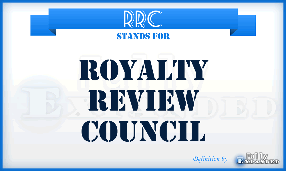 RRC - Royalty Review Council