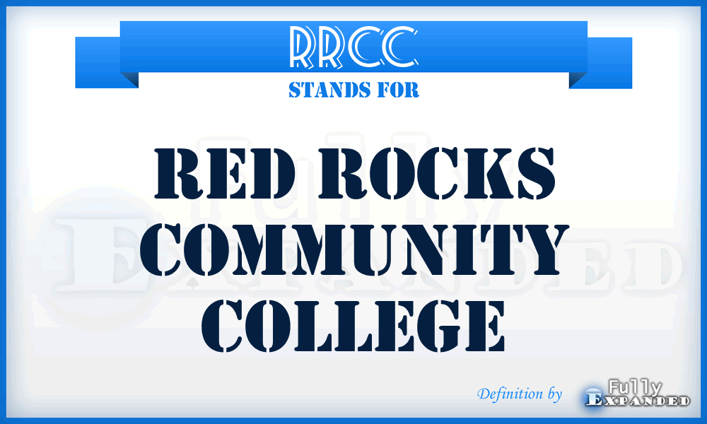 RRCC - Red Rocks Community College