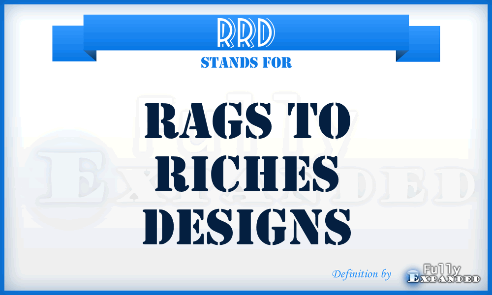 RRD - Rags to Riches Designs
