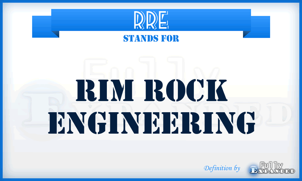 RRE - Rim Rock Engineering