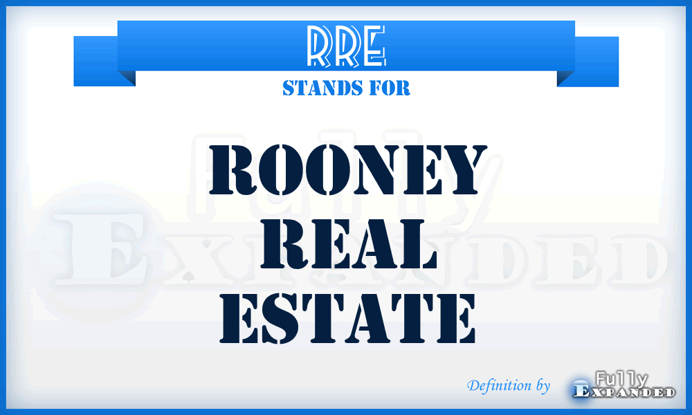 RRE - Rooney Real Estate