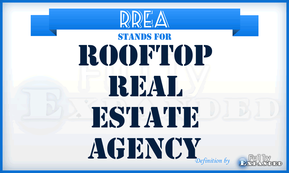 RREA - Rooftop Real Estate Agency