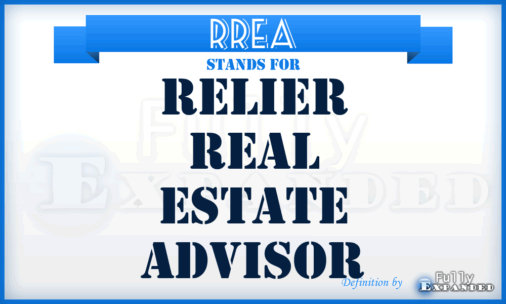 RREA - Relier Real Estate Advisor