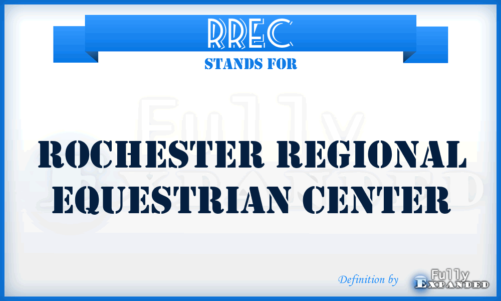 RREC - Rochester Regional Equestrian Center