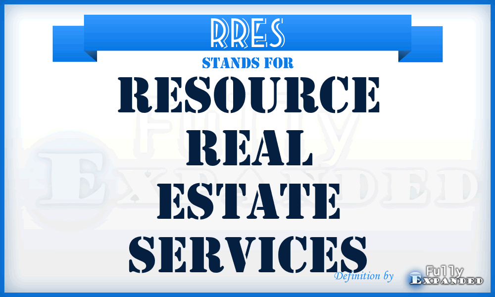 RRES - Resource Real Estate Services