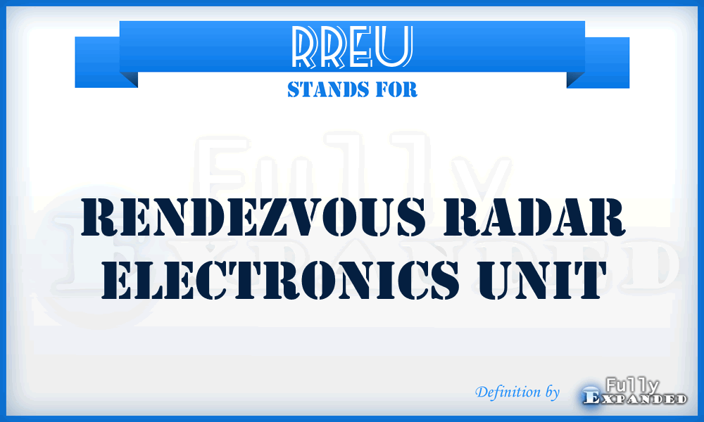 RREU - Rendezvous Radar Electronics Unit