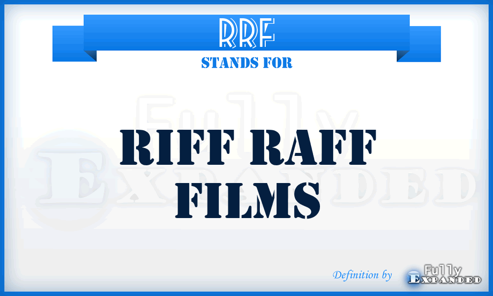 RRF - Riff Raff Films