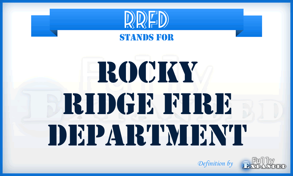 RRFD - Rocky Ridge Fire Department