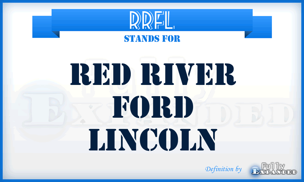 RRFL - Red River Ford Lincoln