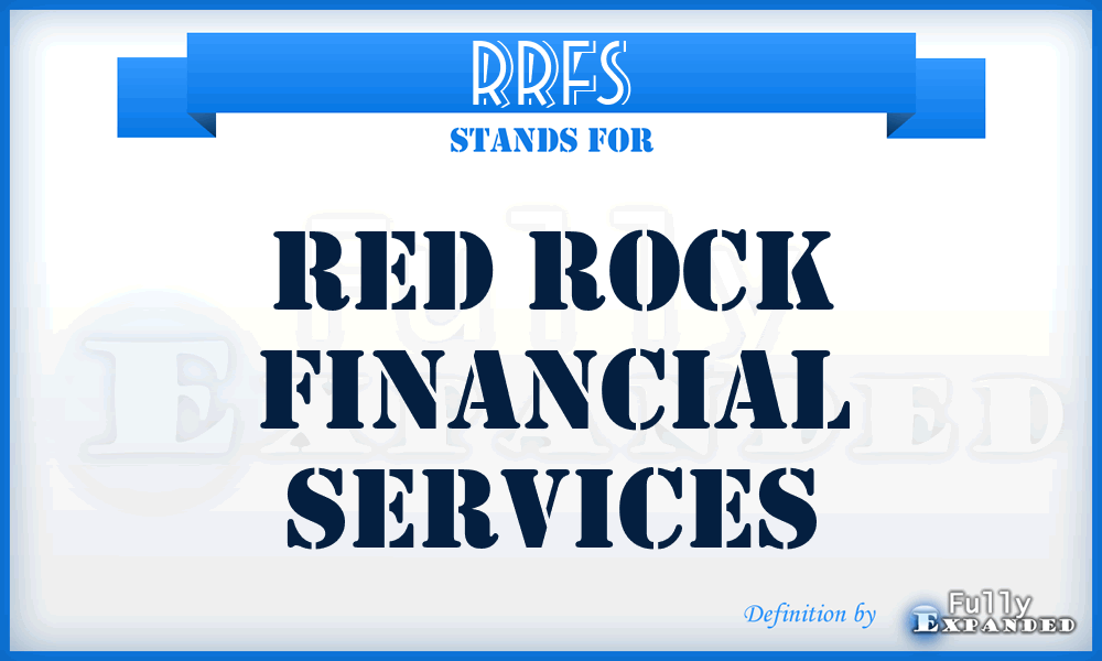 RRFS - Red Rock Financial Services