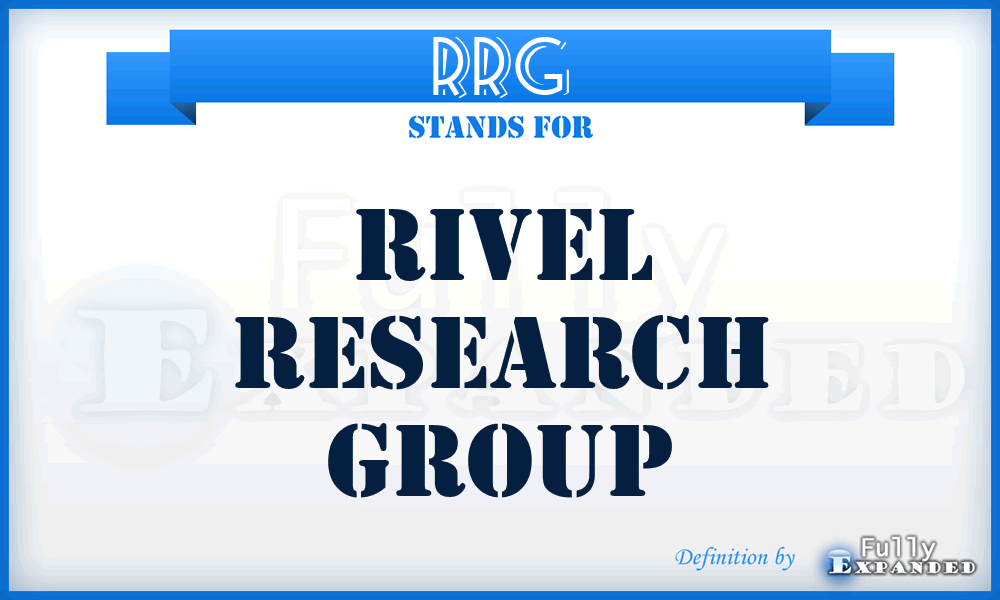 RRG - Rivel Research Group