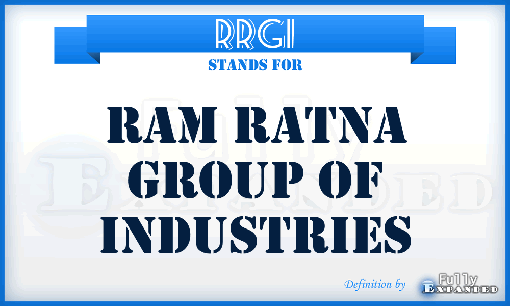 RRGI - Ram Ratna Group of Industries