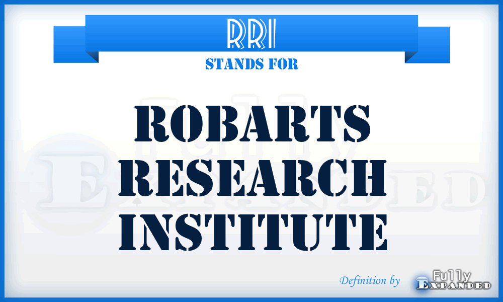 RRI - Robarts Research Institute