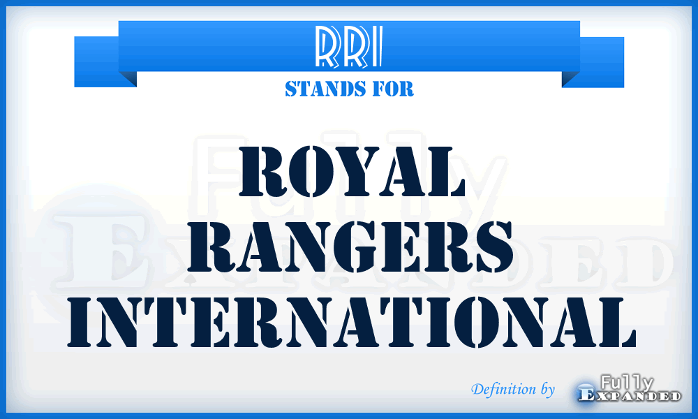 RRI - Royal Rangers International