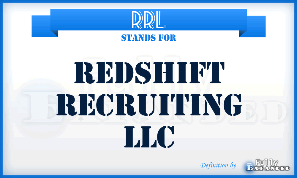 RRL - Redshift Recruiting LLC
