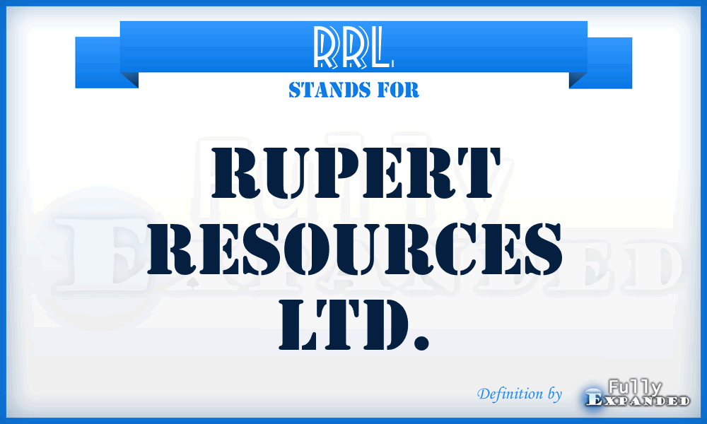 RRL - Rupert Resources Ltd.