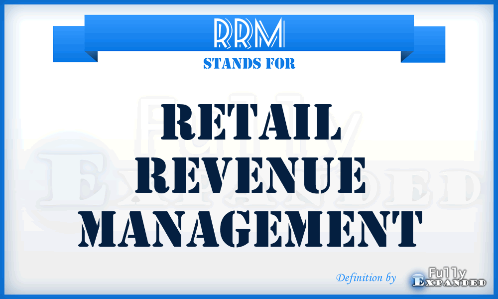 RRM - Retail Revenue Management