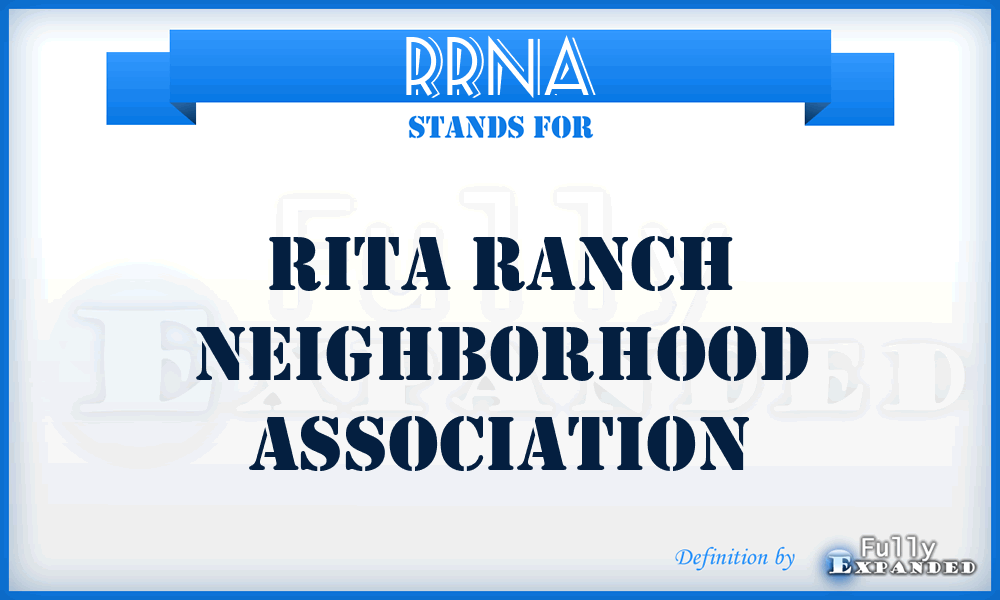 RRNA - Rita Ranch Neighborhood Association