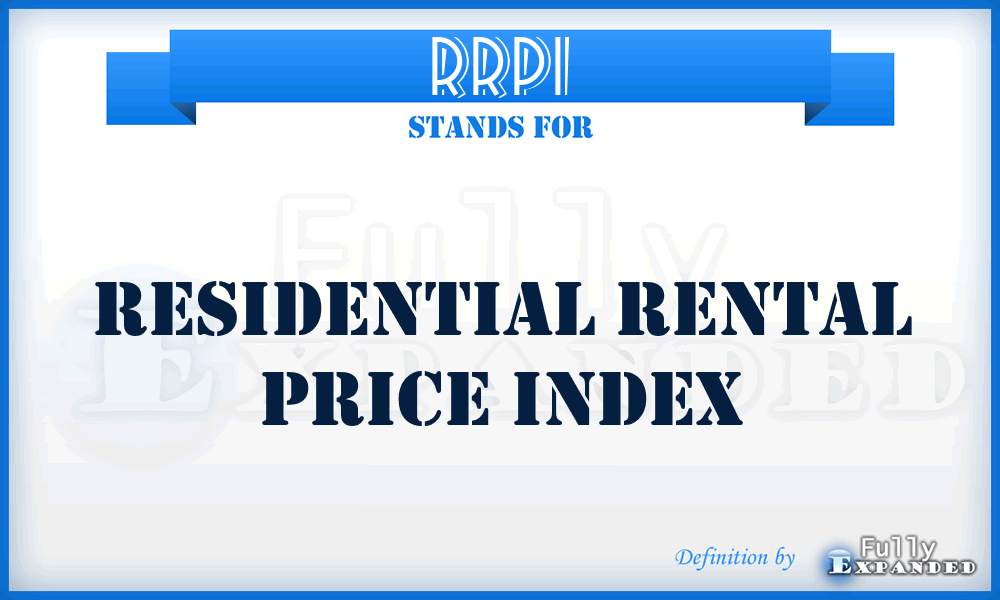 RRPI - Residential Rental Price Index