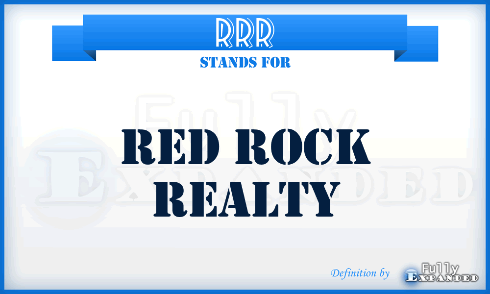 RRR - Red Rock Realty