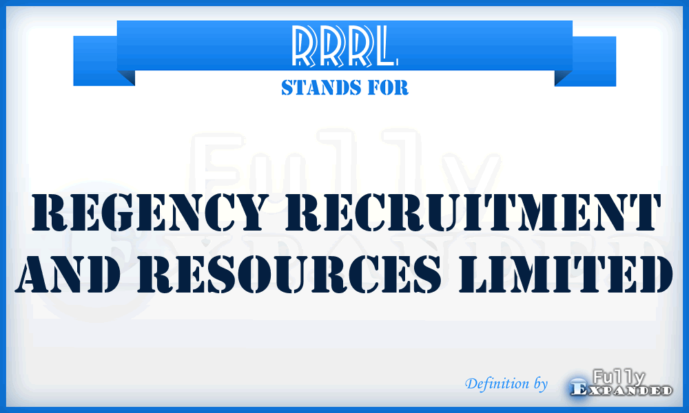 RRRL - Regency Recruitment and Resources Limited