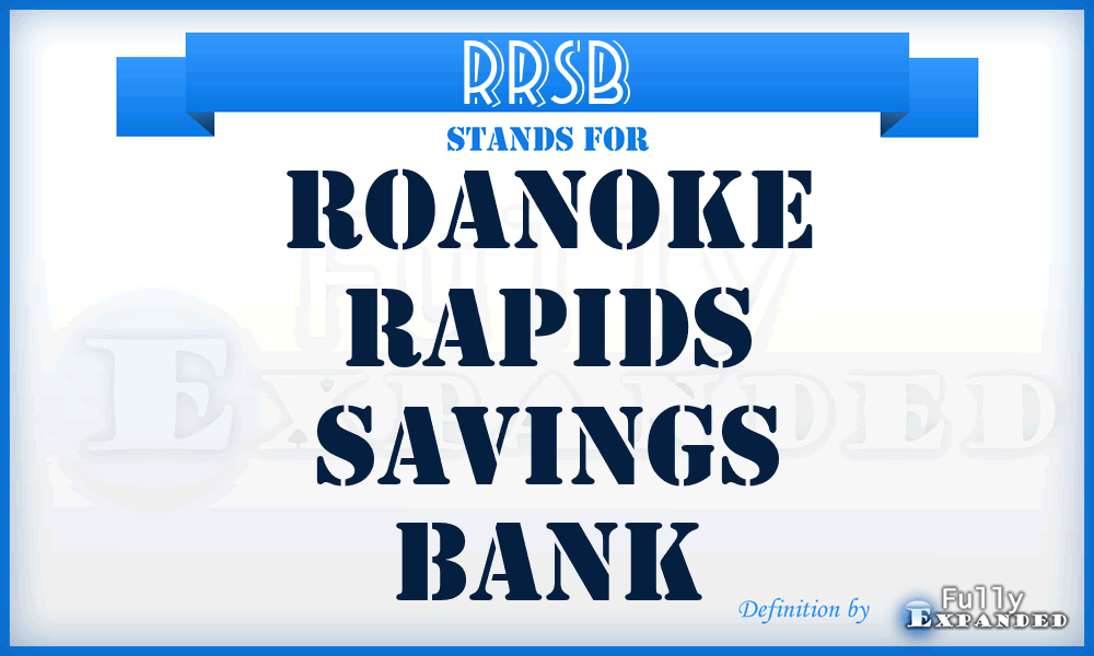 RRSB - Roanoke Rapids Savings Bank
