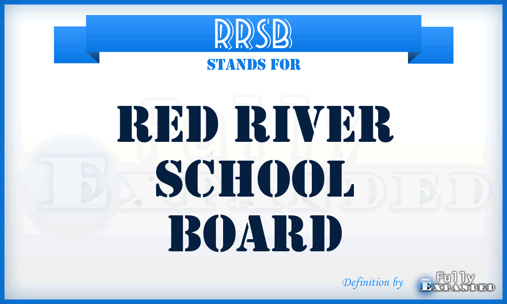 RRSB - Red River School Board