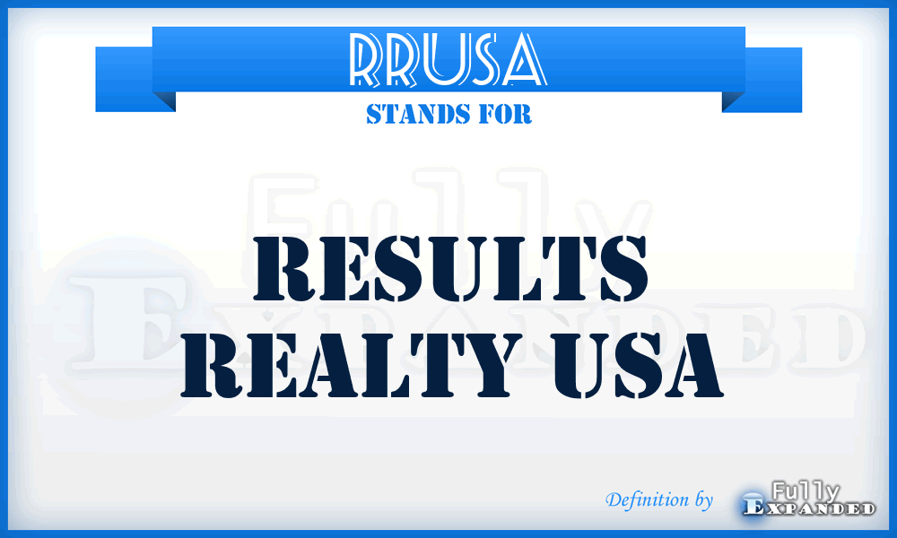 RRUSA - Results Realty USA