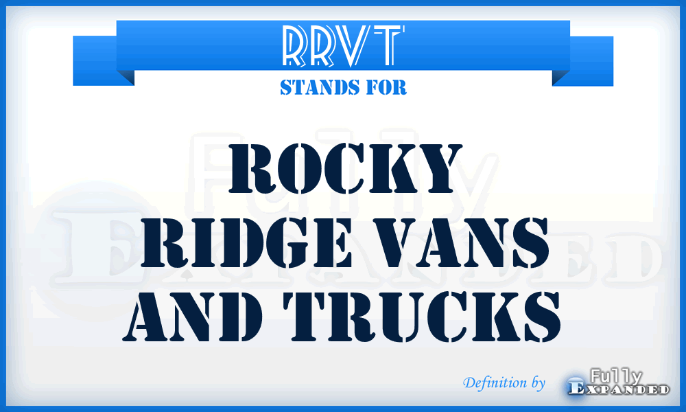 RRVT - Rocky Ridge Vans and Trucks