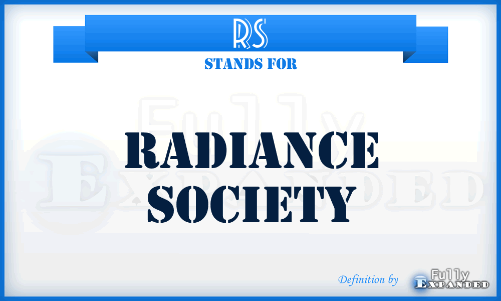 RS - Radiance Society