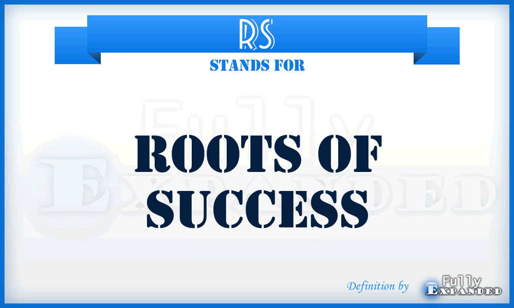 RS - Roots of Success